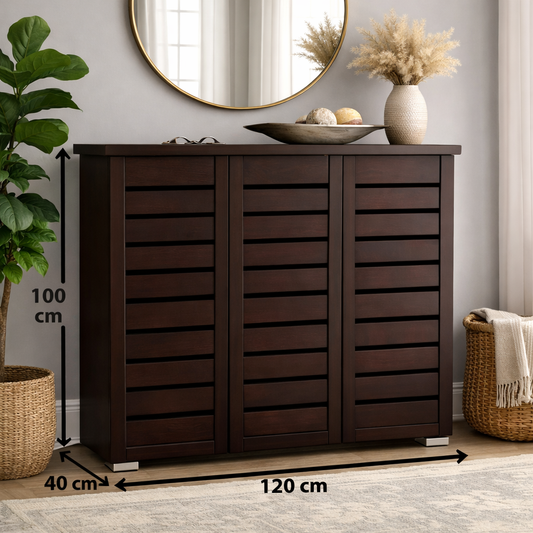 رف أحذية خشب MDF 40x120x100 سم