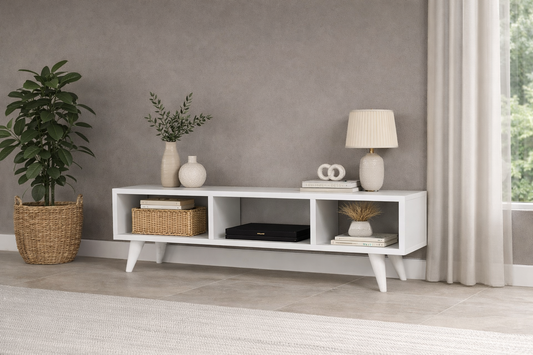 MDF Wood TV Unit Multi Color - 120x40x30 cm