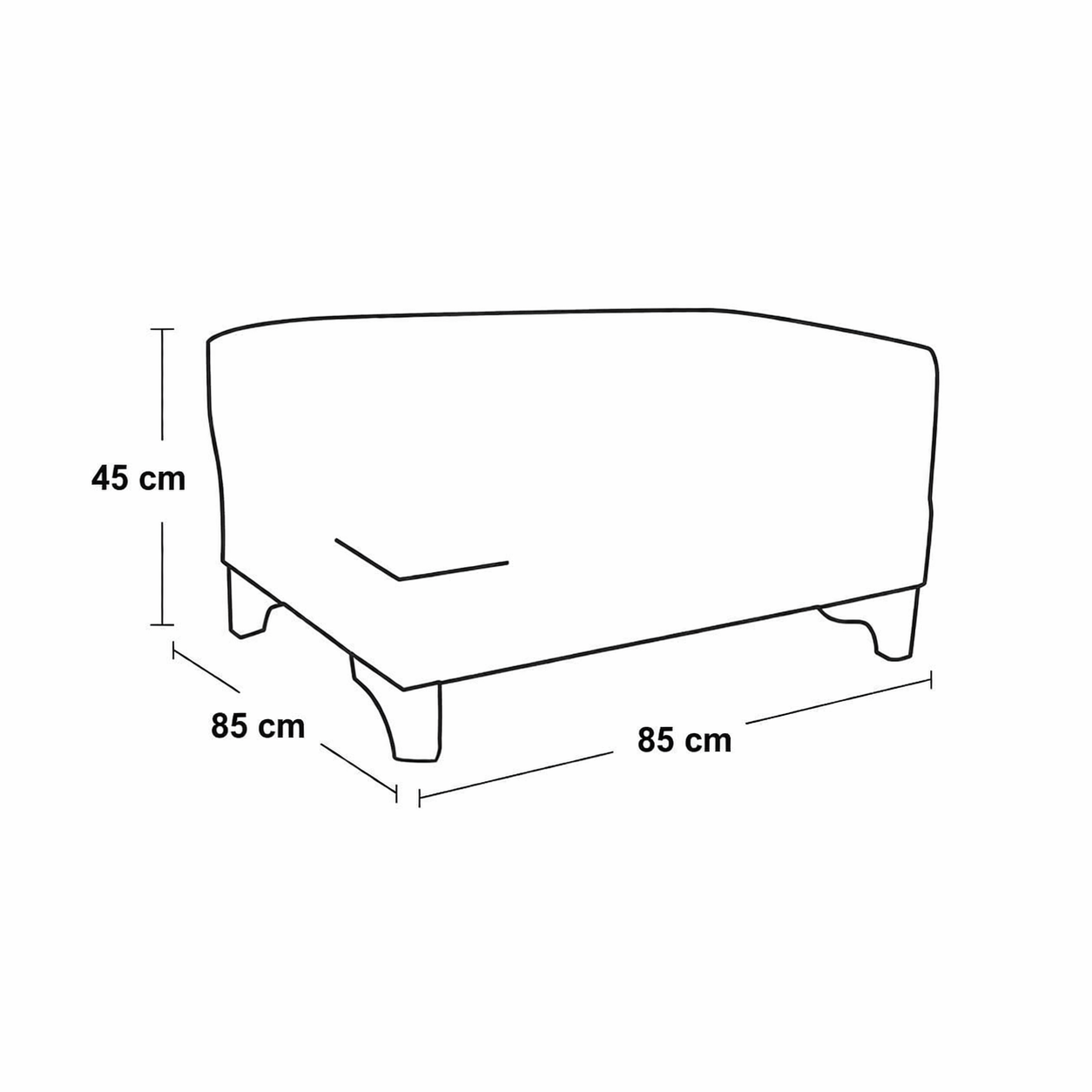 Modern U-Shaped Sofa Grey Linen 300×235 cm with Pouf – Corner Sofa Egypt | Luxury Comfortable Couch