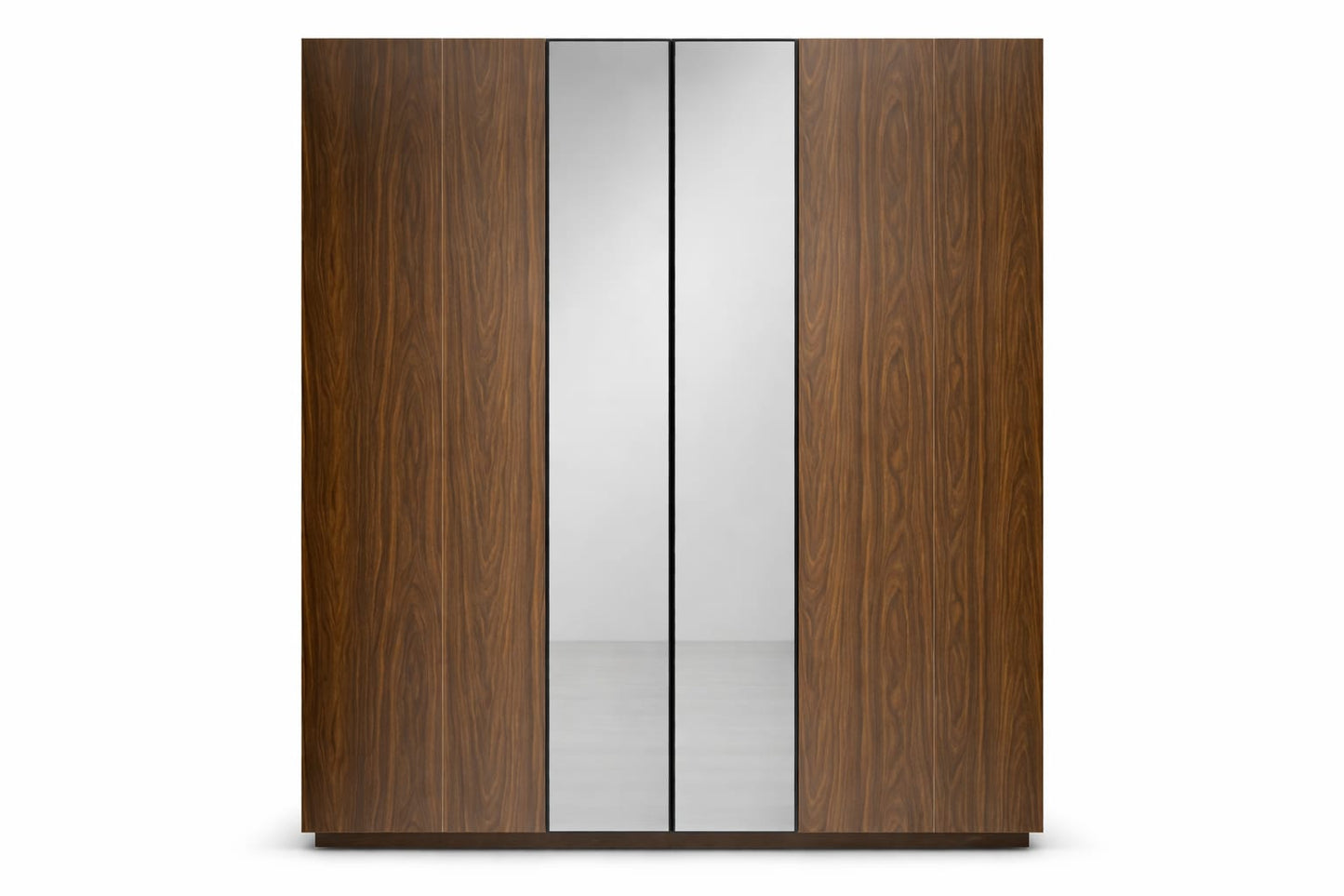 Melamine Blockboard ( كونتر ميلامين ) Bedroom Set 5 Pieces - Brown and Black