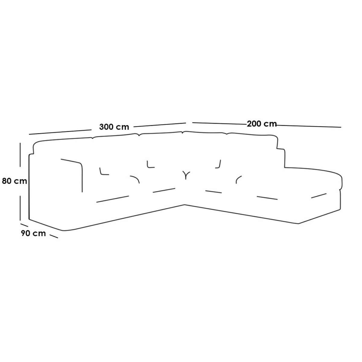 Modern L-Shaped Sofa Brown Linen 300×200 cm – Right Chaise Corner Sofa Egypt | Comfortable Couch