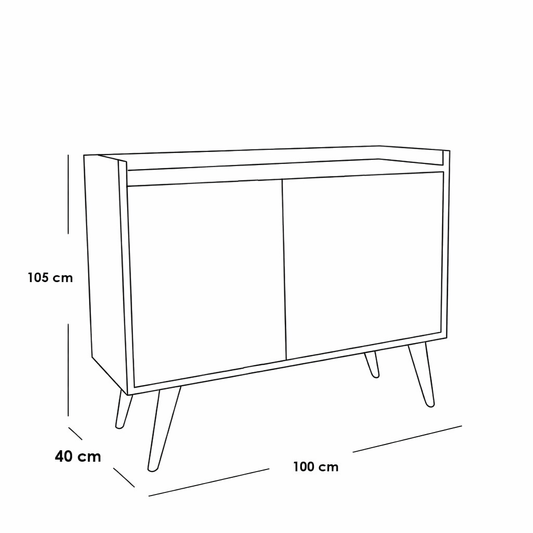 Shoe Rack MDF Wood 40x100x105 cm