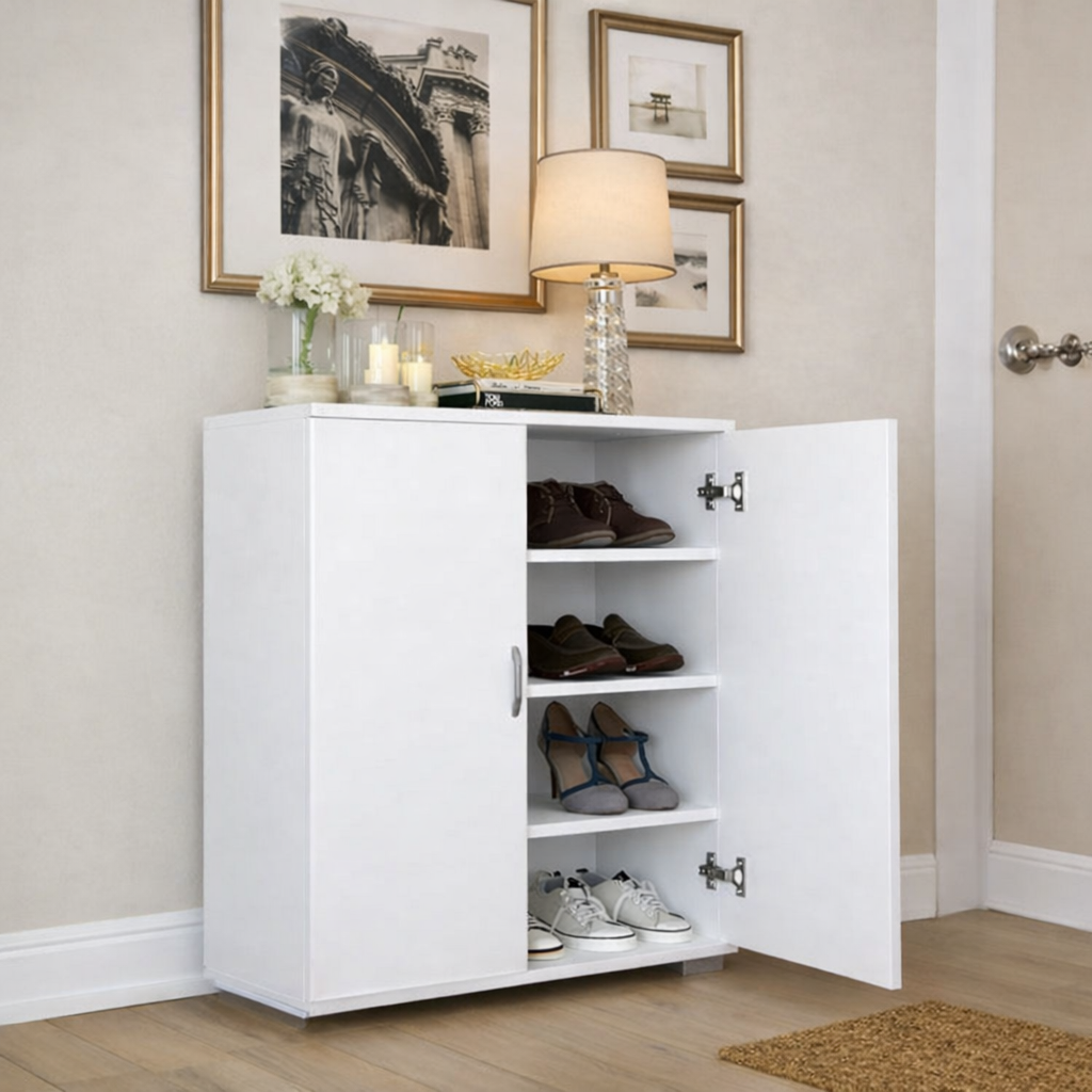 Shoe Rack MDF Wood 30x80x90 cm