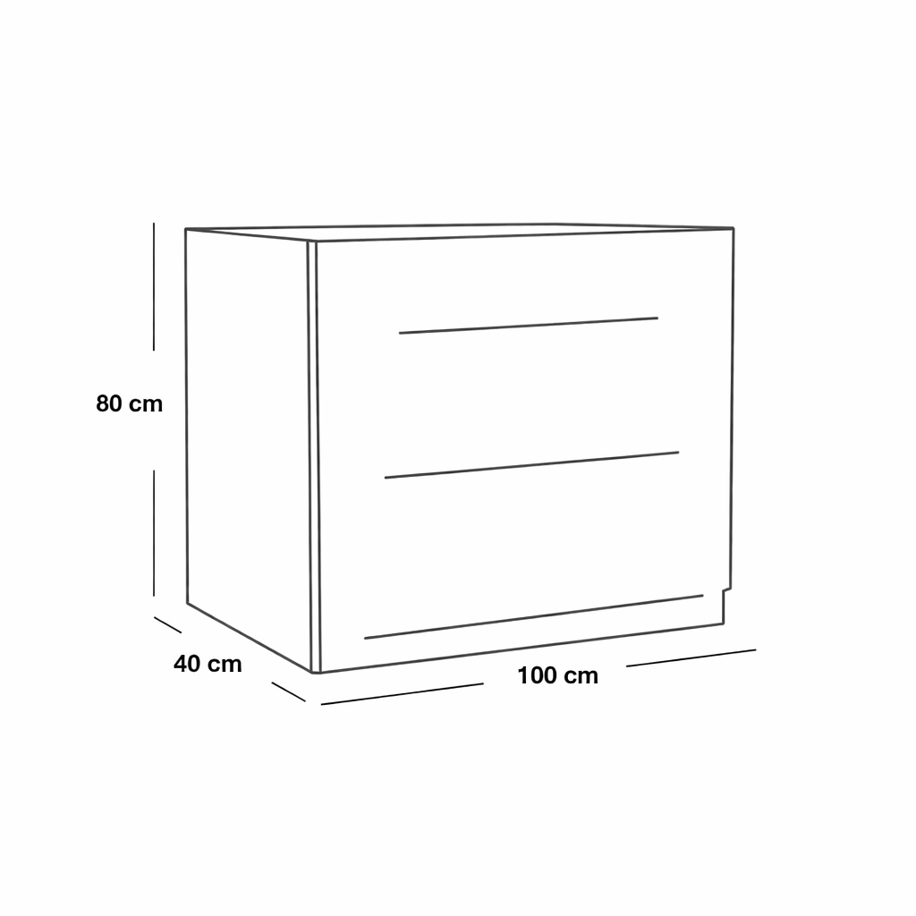 Melamine Blockboard ( كونتر ميلامين )  Bedroom Set 5 Pieces - Beige and Grey