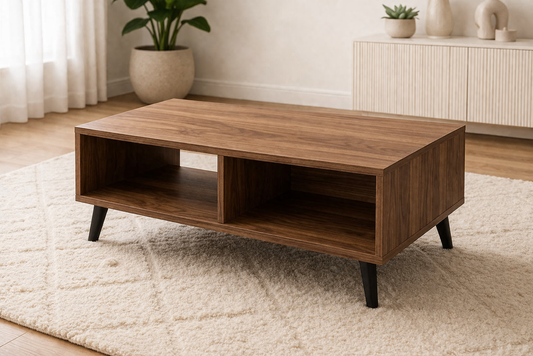 Coffee Table - MDF - Brown - 100x50x45