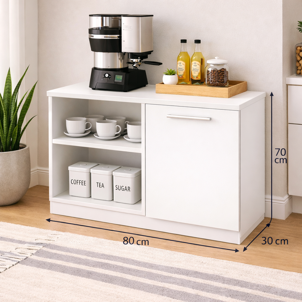 Coffee Corner - MDF Wood - Multi Color - 80x70x30 cm