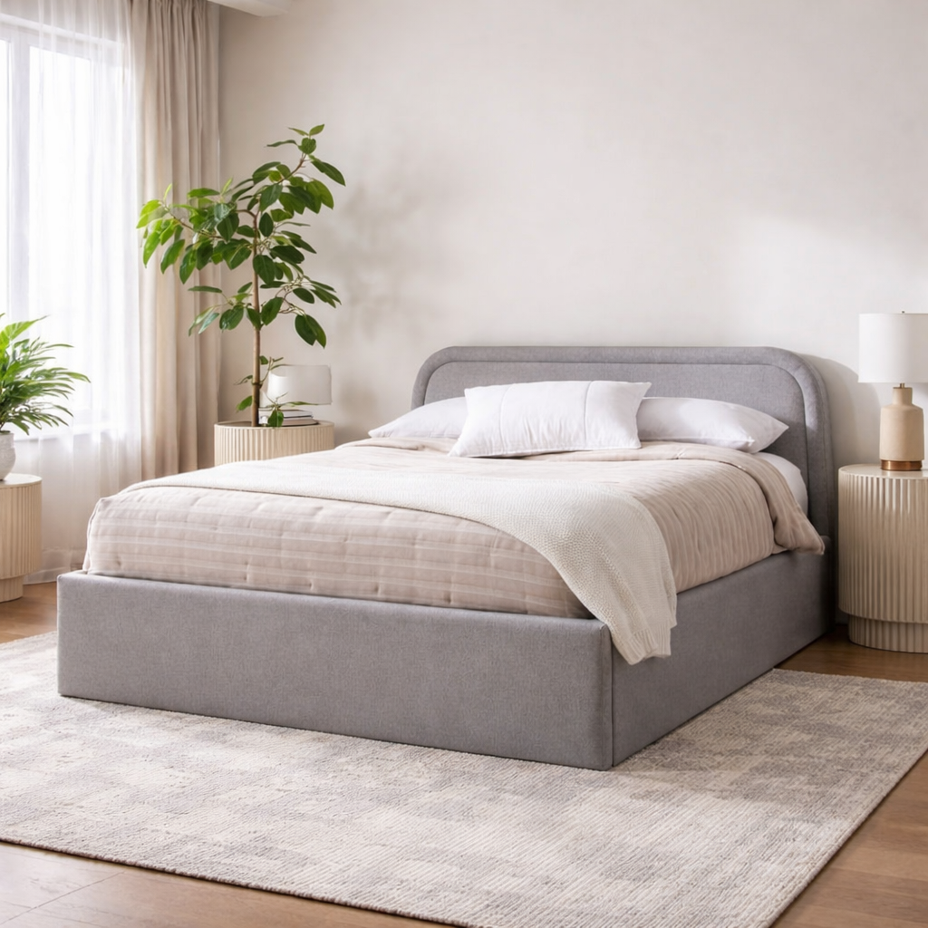 Multi Color Velvet Bed 160x200 cm | MDF Modern Bed Frame Egypt