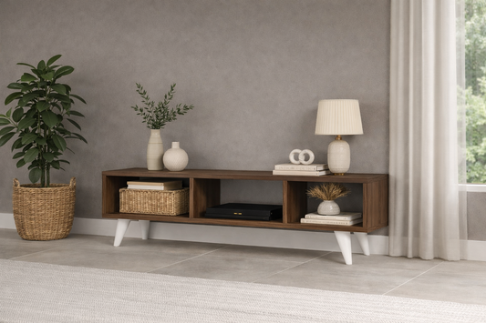 MDF Wood TV Unit  Multi Color - 120x40x30 cm