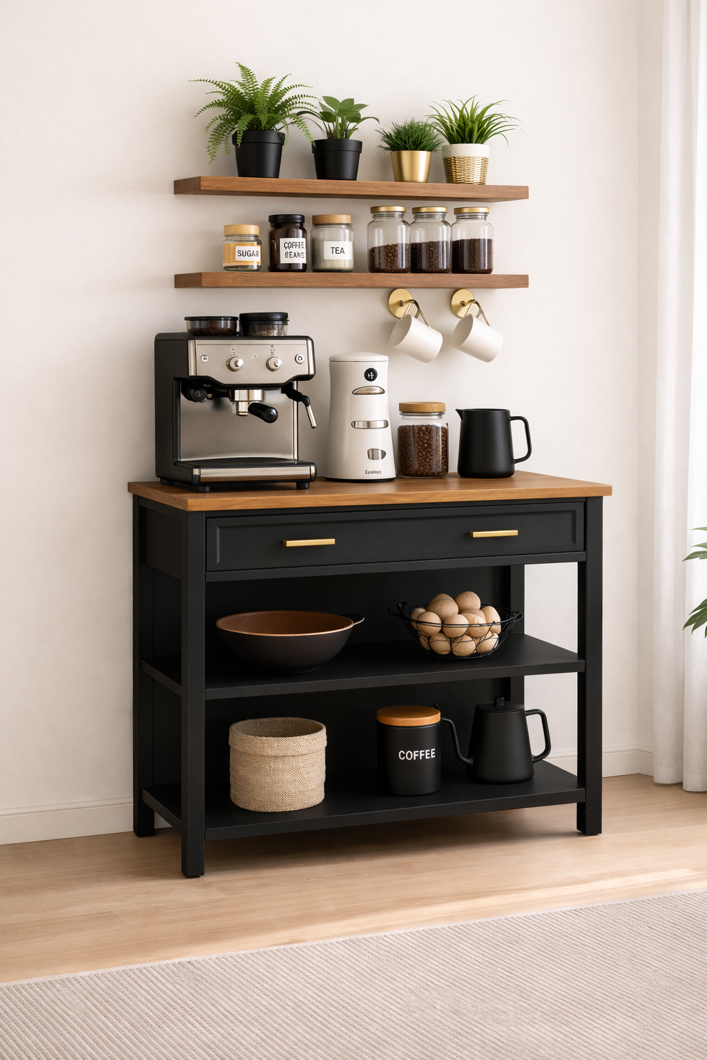 Coffee Corner - MDF Wood 100x40x100