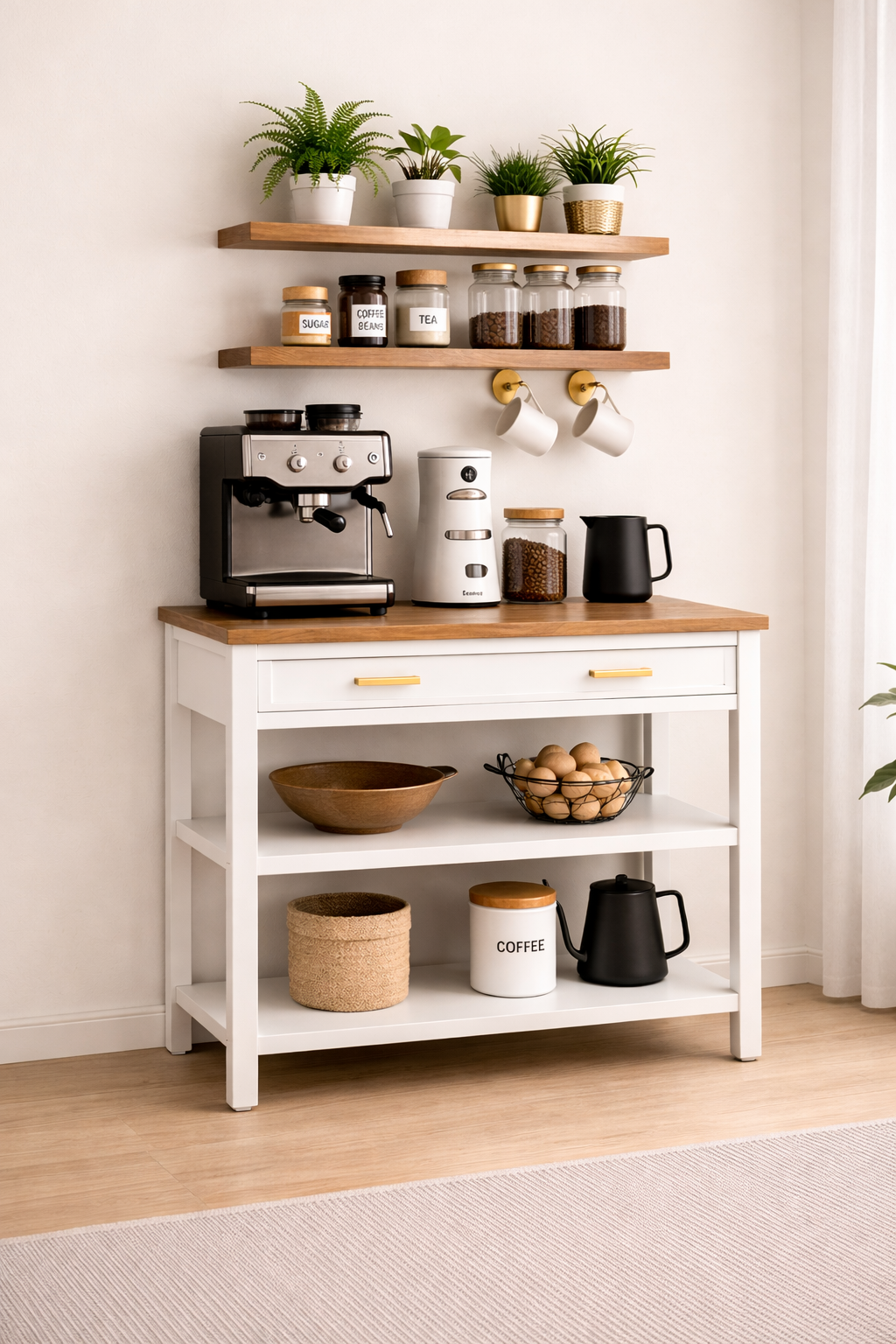 Coffee Corner - MDF Wood 100x40x100