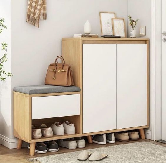 Shoe Rack MDF Wood 40x140x100 cm