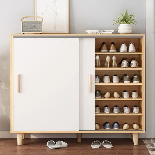 Shoe Rack MDF Wood 40x100x90 cm