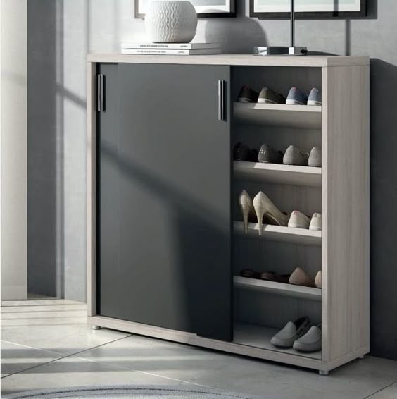 Shoe Rack MDF Wood 35x100x100 cm