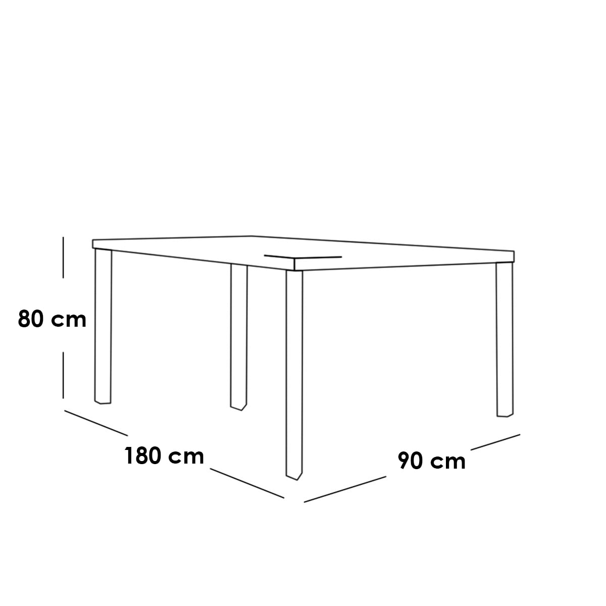 Beech Wood and Linen Dining Room Set 7 pieces - Brown and Grey