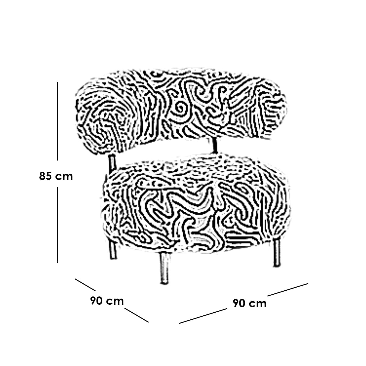 Modern Bouclé Living Room Set – 3 Pieces (2 Sofas & Chair) | Off-White Beech Wood Design