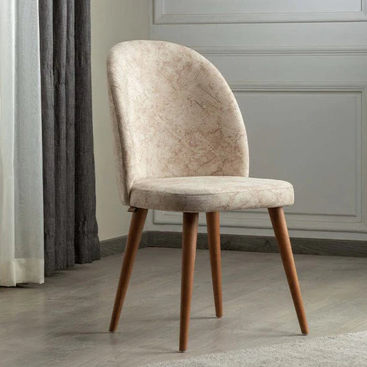 Red beech wood  Dinning Chair - Beige