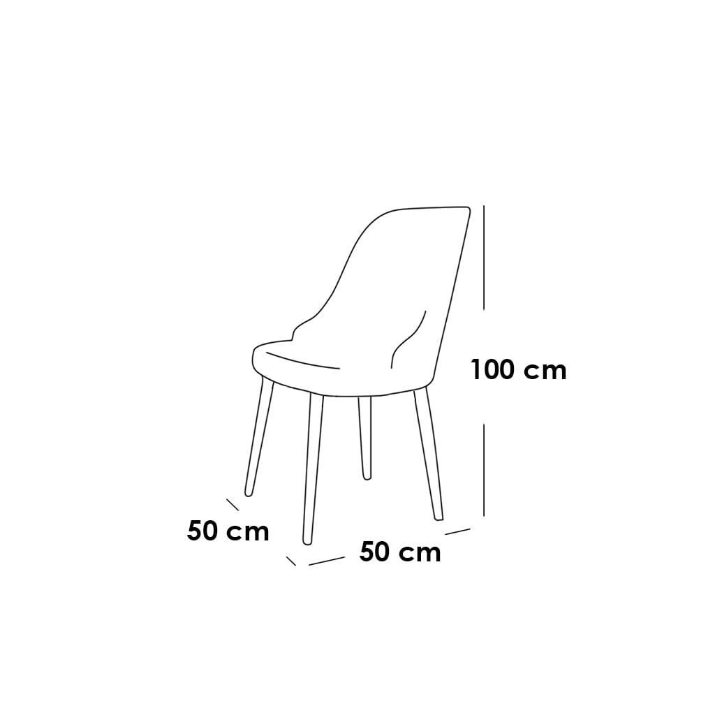 Red beech wood and Velvet Dinning Chair - Beige